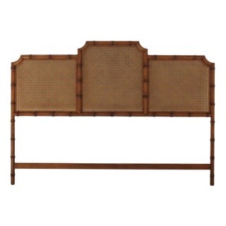 Headboard in Vienna Straw, Italy, 1970 For Sale