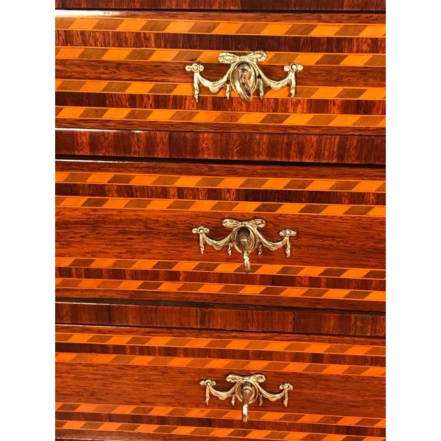 Wood French Louis XVI Marquetry Side Table, Paris, 1770 For Sale - Image 7 of 10