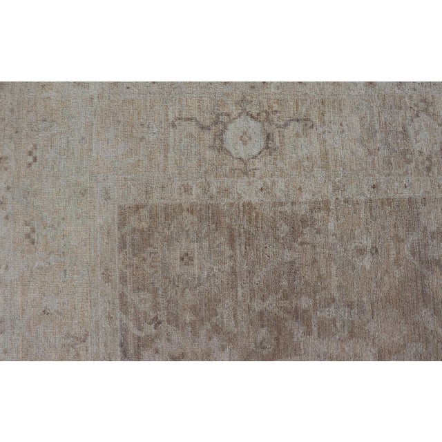 Modern Tabriz Rug by Keivan Woven Arts in Warm Taupe and Soft Cream 5'3 X 7'10 For Sale - Image 10 of 13