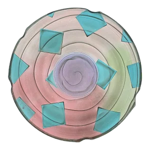 Jim Kemp (1955-2013) Pottery Postmodern Ceramic Decorative Plate