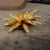 2000s High Quality Costume Jewelry Gilt Metal Italian Flower Brooch For Sale - Image 10 of 14