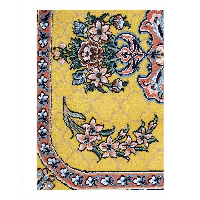 Nain rugs are renowned for their detail and fine use of outlining along the central motifs. Breaking from the classical...
