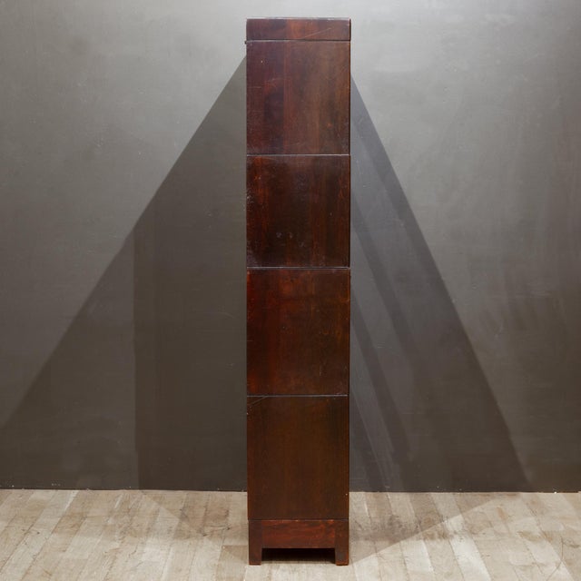 Late 19th C. Gunn Furniture Co. Mahogany Lawyer's Bookcase c.1899 For Sale - Image 11 of 13