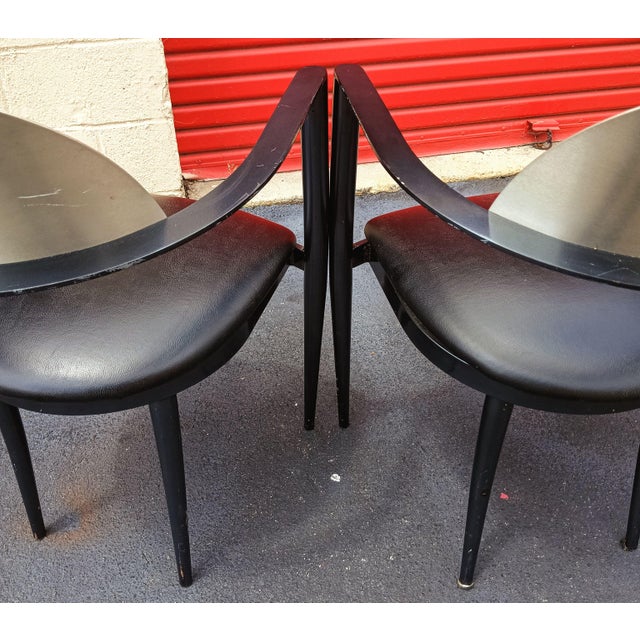 Elevate Your Space With This Stunning Pair of Elite Modern Jagger Armchairs, Where Architectural Innovation Meets Premium Comfort 1980s For Sale - Image 9 of 12