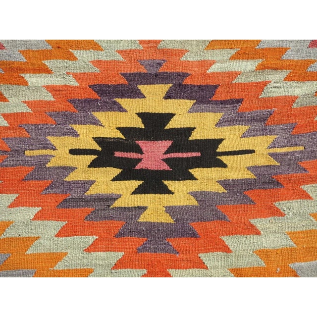Mid 20th Century Anatolian Turkish Classic Kilim Rug For Sale - Image 11 of 13