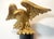 Gold 1980s Gilded Bald Eagle Sculpture Atop Matching Corbel For Sale - Image 8 of 18