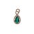 Modern Gia Certified Colombian Emerald Diamond Halo Pendant: Solid 14k Gold, 10x6mm For Sale - Image 3 of 8
