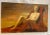 Vintage Oil on Canvas Painting of a Nude Woman on Red Fabric For Sale - Image 9 of 9