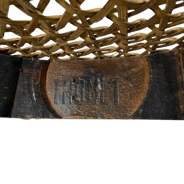 Wood Antique Bentwood Stools with Cane Seats by Michael Thonet, 1890s, Set of 2 For Sale - Image 7 of 9