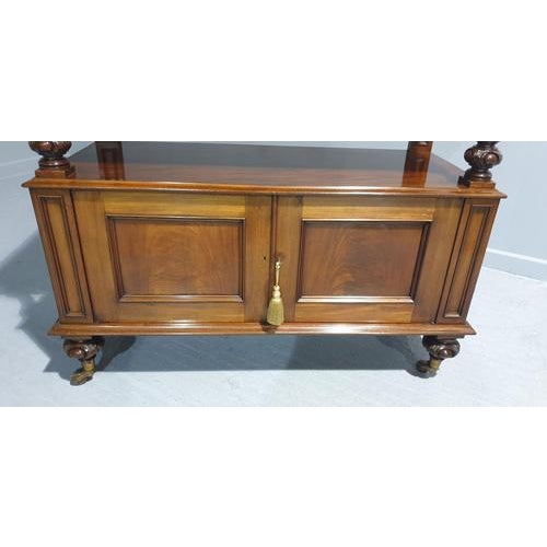 Wood Victorian Mahogany Buffet Server For Sale - Image 7 of 11
