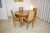 Extendable Dining Table and Set of 8 Walnut & Leather Chairs by André Sornay, France, 1930s For Sale - Image 16 of 17