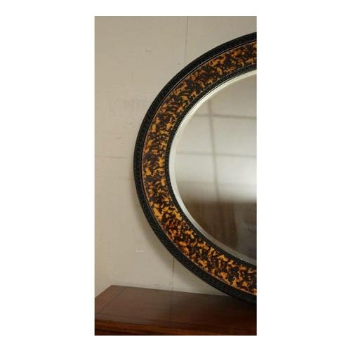 Vintage Oval Wall Mirror in the style of William Yeoward For Sale - Image 5 of 10
