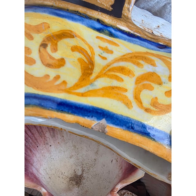 French Faience Tin Glazed Shoe For Sale - Image 9 of 11