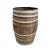 Vintage Wood & Iron Barrel For Sale - Image 4 of 4