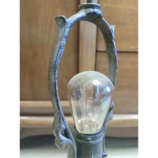 Antique Muncie Pottery Art-Deco Table Lamp For Sale - Image 14 of 17