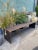Gray Modern Industrial Steel Waterfall Bench For Sale - Image 8 of 8