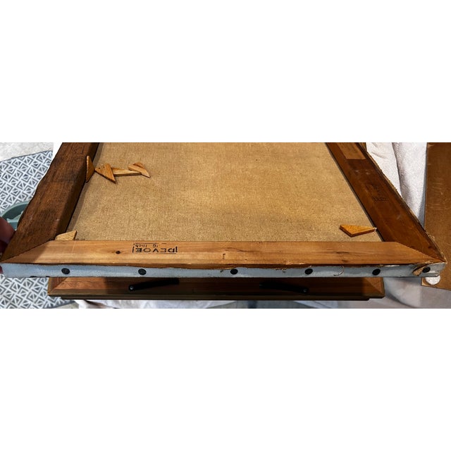 1940s Vintage 1940 Oil Portrait of Boy, Signed R. Blackmon, Original Gilt Frame For Sale - Image 5 of 11