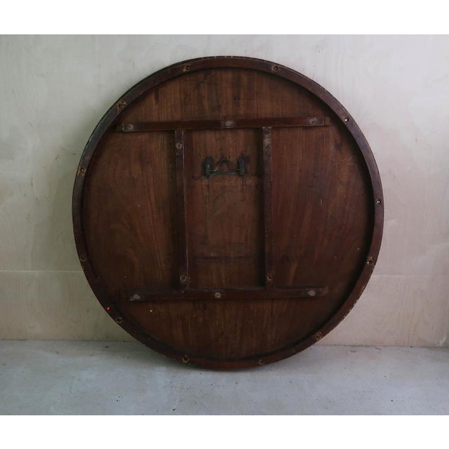 Wood Small Antique Palladian Style Round Bleached Table, England, 1835 For Sale - Image 7 of 8