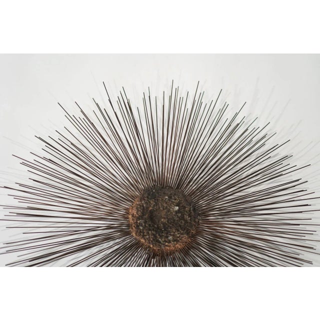 Industrial Metal Alloys Sunburst Wall Sculpture, Circa 1970s For Sale - Image 4 of 7
