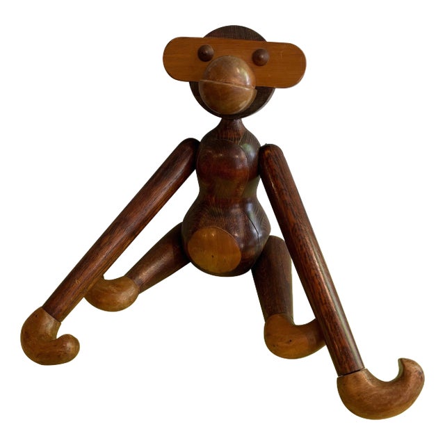 Large Wood Monkey in the style of Kay Bojesen For Sale