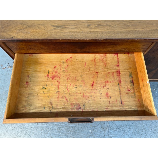 Mid 20th Century Janus Collection Walnut Credenza by John Stuart for Mount Airy Furniture For Sale - Image 13 of 18