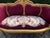 1960s 1960 French Louis XVI Burgundy Beech Velvet Sofa Set 3 PCS For Sale - Image 5 of 18