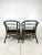 Wood Vintage Lacquered Rattan Chairs- A Pair For Sale - Image 7 of 12