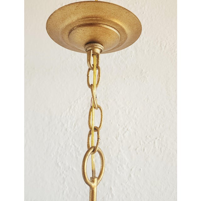 Currey & Company Menefee Gilt Wrought Chandelier For Sale - Image 15 of 16