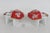Red Mid 20th Century Ceramic Salt and Pepper Shakers Miniature Pokkuri Clog Sandals - a Pair For Sale - Image 8 of 8
