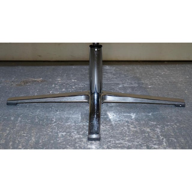 Vintage Brown Leather Aviator Chair For Sale - Image 4 of 18