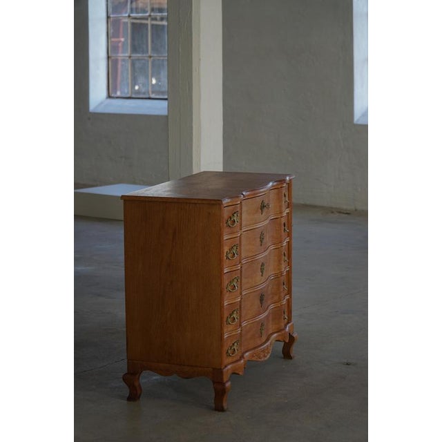 Mid-Century Modern Danish Chest of Drawers in Oak by Henning Kjærnulf, 1960s For Sale - Image 4 of 18