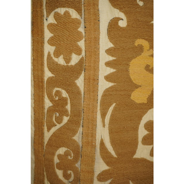Suzani From Samarkand Uzbekistan - Wall Decor For Sale - Image 9 of 10