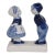 Delft Style Blue Young Couple Dutch Boy Girl Miniature Porcelain Figurine 4498b For Sale