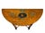 Late 20th Century Neoclassical Adam Style Paint-Decorated Demilune Console Table With Drawers For Sale - Image 4 of 11