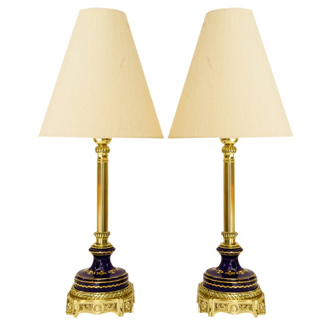 Large Historistic Table Lamp, Vienna, 1890s, Set of 2 For Sale