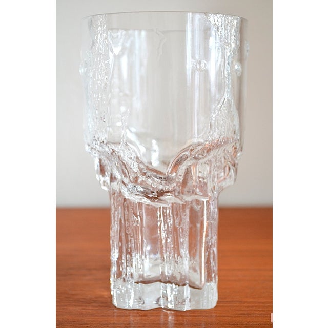 Mid-Century Modern Large Finnish Glass Vase by Tapio Wirkkala for Iittala, 1960s For Sale - Image 3 of 7