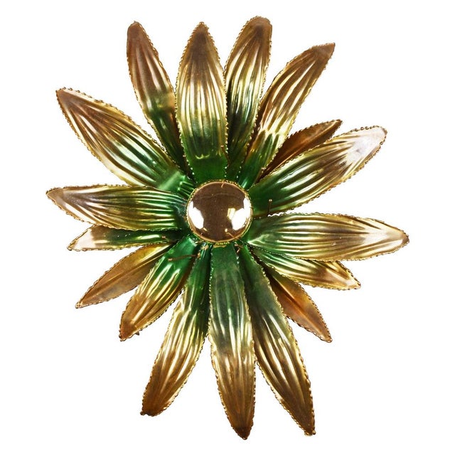 Flower Wall Lamp from Maison Jansen, 1970s For Sale - Image 14 of 14