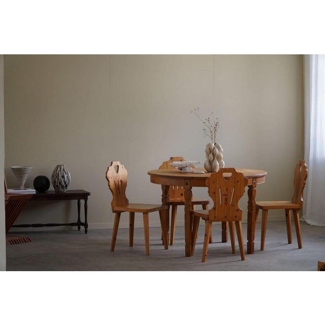 Scandinavian Modern Dining Chairs in Pine, Sweden, 1960s, Set of 6 For Sale - Image 18 of 18
