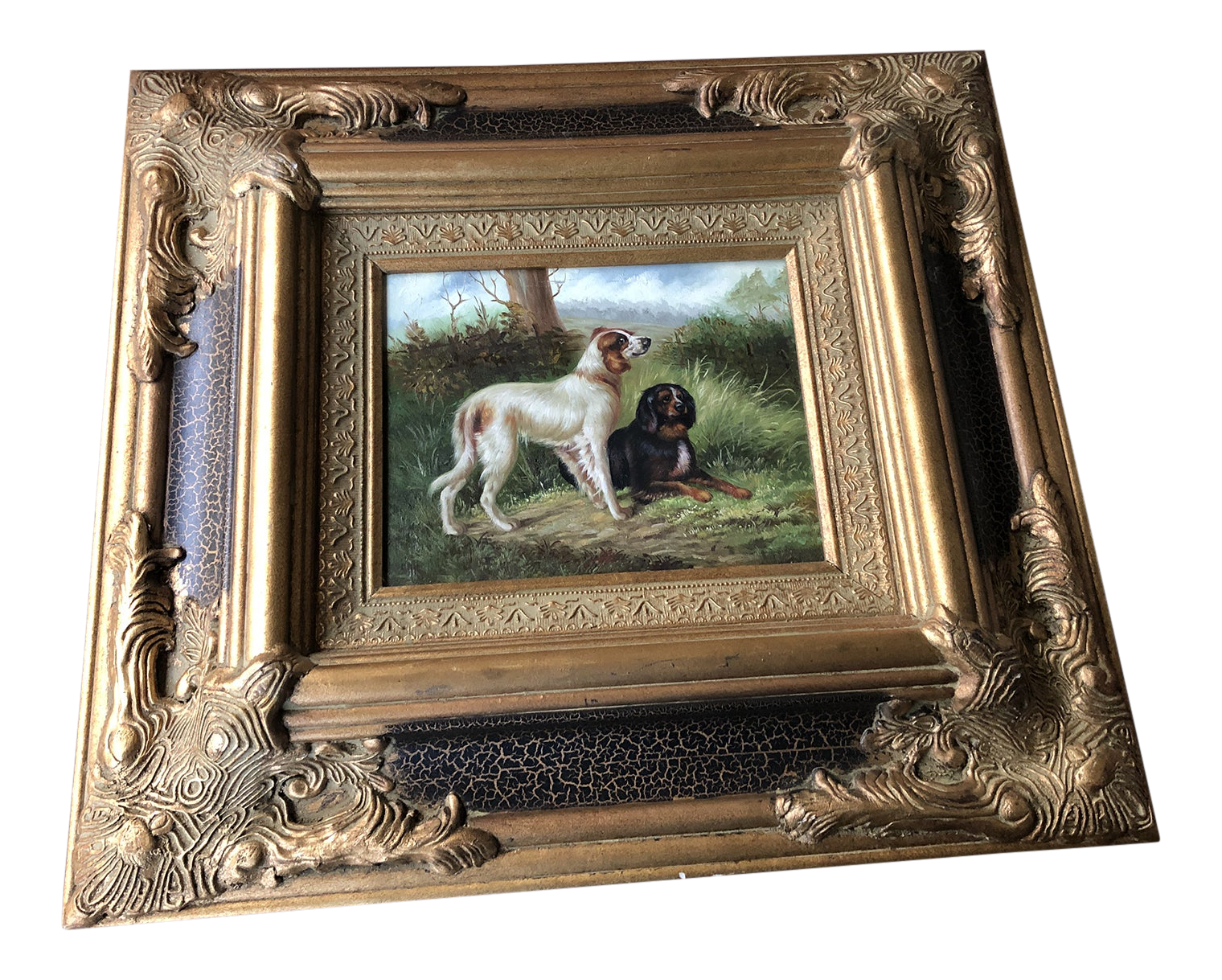 dog oil paintings for sale