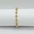 Half Carat Each Round Diamond Bezel Bracelet in 18k Yellow Gold For Sale - Image 4 of 8