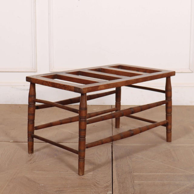 Antique English Luggage Stand, 1890s For Sale - Image 6 of 6