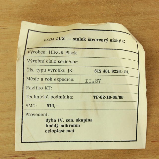 Wood Low Coffee Table in Beech, 1980s For Sale - Image 7 of 8