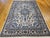 Textile Vintage Tabriz Design Area Rug, Hand-Knotted Wool, Floral Pattern, Ivory & Blue, 6x8 For Sale - Image 7 of 18