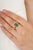 Crafted in 925 sterling silver, this natural emerald solitaire ring features a striking octagon-cut emerald (6 x 8 mm,...