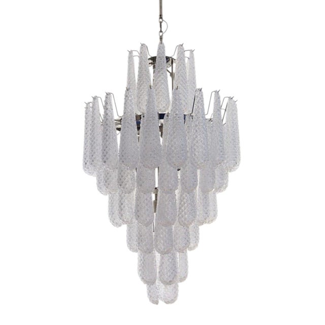 Metal Murano Glass Chandelier from Justfurnituress SRL For Sale - Image 7 of 13
