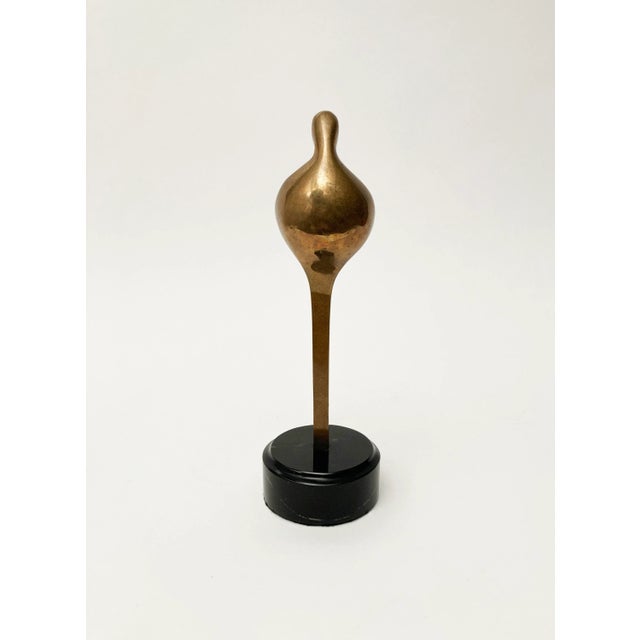 Late 20th Century 20th Century Brass Sculpture Sisters of Mercy Unending Circle With Inset Flower For Sale - Image 5 of 12