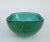 C.1950s Italian Carlo Scarpa for Venini - Square Deep Coved Kelly Green With Gold Dust & Bubble Inclusions Catchall Bowl For Sale - Image 13 of 13
