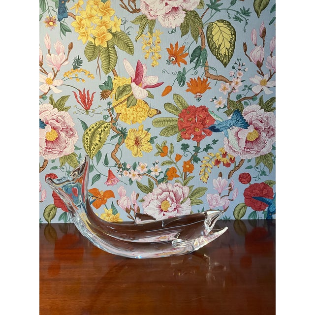 Steuben Late 20th Century Steuben Crystal Salmon 43/300 For Sale - Image 4 of 7