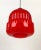 Modern Modern Red Glass Globe Pendant Lamp, 1960s For Sale - Image 3 of 8