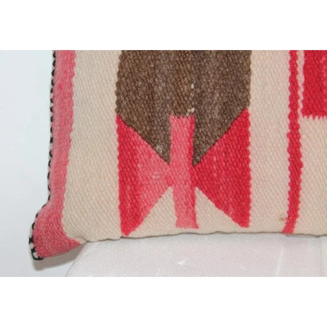 1930s Wool Woven Bolster Pillow For Sale - Image 4 of 5